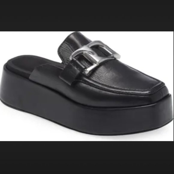 RAG & BONE‎ Logan Platform Mule in Black (39.5) - Picture 12 of 12
